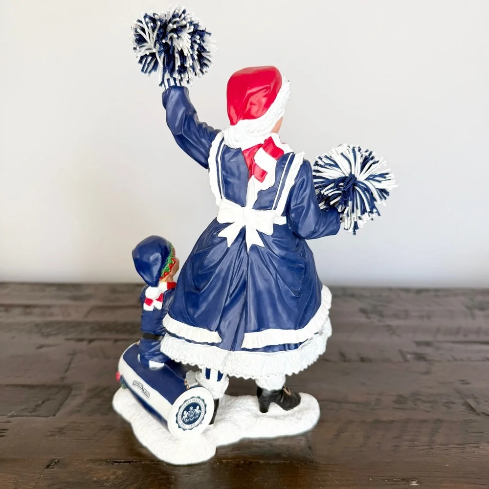 PSU Nittany Lions Penn State Mrs Claus & Elf Figurine Decor from Danbury Mint